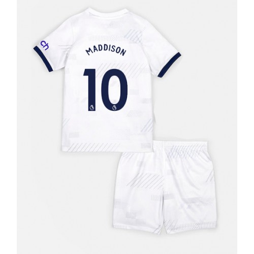 Dětský Fotbalový dres Tottenham Hotspur James Maddison #10 2023-24 Domácí Krátký Rukáv (+ trenýrky)